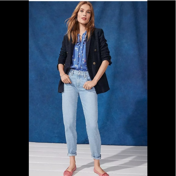 Loft Super Soft Girlfriend Jean Light Wash Current Style Size 0 / 25 Sold Out 🌺 - Picture 1 of 7